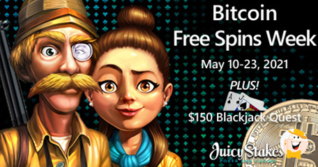 Juicy Stakes Casino Announces Bitcoin Extra Spins Week!