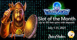 Juicy Stakes Casino Provides Players with up to 100 Casino Spins on the Tiger's Claw