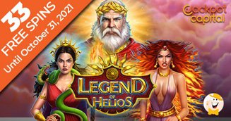 Jackpot Capital Awards Players 33 Bonus Spins on 'Legend of Helios'