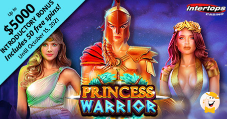Intertops Casino Delivers 50 Bonus Spins on Latest Release - Princess Warrior