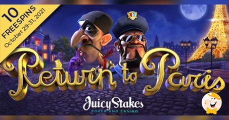 Juicy Stakes Casino Treats Punters with 10 Bonus Spins on Return to Paris Slot by BetSoft