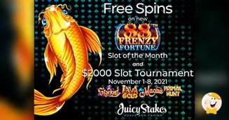 Juicy Stakes Treats Players with up to 100 Casino Spins On 88 Frenzy Fortune Slot
