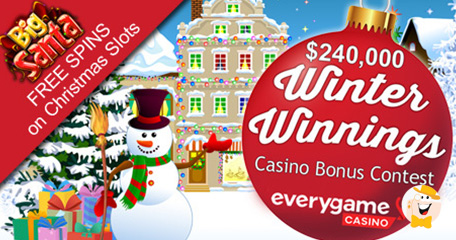 Everygame Casino Users Fight for $240,000 in Awards during Winter Bonus Contest