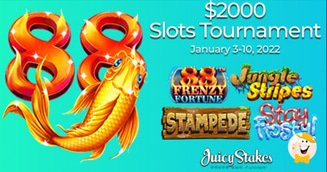 Juicy Stakes Starts 2022 with a $2000 Betsoft Slot Tournament!