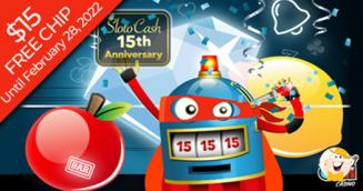 Sloto'Cash Casino Kicks Off Birthday Celebration With $15 Free Chip