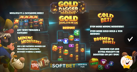 iSoftBet Opens up a New Mine with Mystery Blast in Gold Digger Megaways