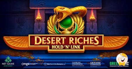 Stakelogic Porta con sè i Giocatori in una Missione Egiziana nella Slot dal Titolo Desert Riches Hold ‘N’ Link