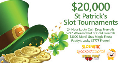 St. Patrick's Slot Tournament Across 3 RTG Casinos to Award $20,000 in Prizes!