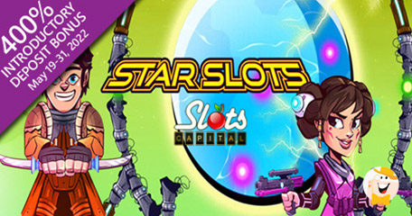 Slots Capital Casino Quadruples Deposits on 'Star Slots,' Newest Intergalactic Adventure by Arrow's Edge