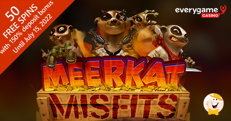 Everygame Casino Presents Meerkat Misfits with 50 Bonus Spins