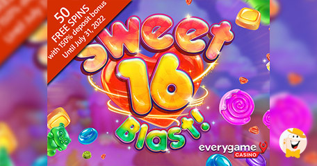 Everygame Casino Celebrates the Launch of RTG's Sweet 16 Blast! with the Sweetest Bonus