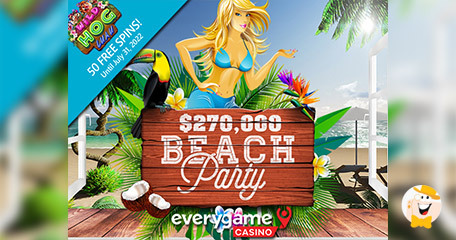 Everygame Casino Inviting Players to Compete for $270,000 in Beach Party Bonus Contest