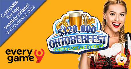 Everygame Casino Celebrates the World's Largest Volksfest with $120,000 Oktoberfest Bonus Contest