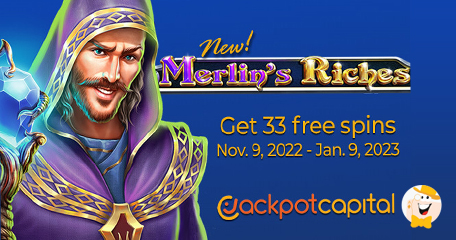 Jackpot Capital Casino Gives Away 33 Spins for Merlin's Riches Slot