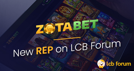 ZotaBet Casino, New Rep On The LCB Forum!