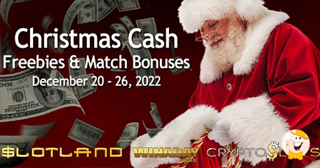 Slotland, WinADay, and CryptoSlots Casino Introduce Players with Abundance of Holiday Bonuses