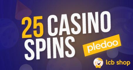 Pledoo Casino bringt neuen Shop Artikel heraus: 25 Casino Spins für 2 $ LCB Chips