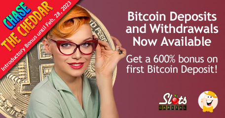 Slots Capital Raising Stakes with up to 600% Bonus on First Bitcoin Deposits