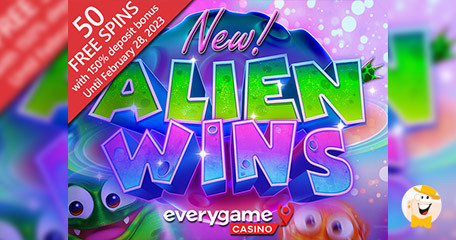 Everygame Casino Pumps up Action with 50 Promo Spins on Alien Wins Until February 28