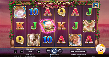 Spinomenal Adds Book of Aphrodite – The Love Spell