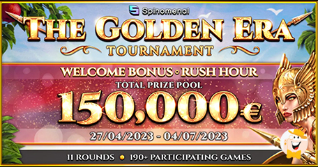 Spinomenal Kicks off The Golden Era Tournament with a 150,000 EUR Prize Pool