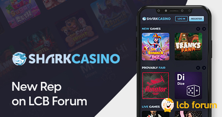 Shark Casino Rep Announces Presence on the LCB Direct Support Forum