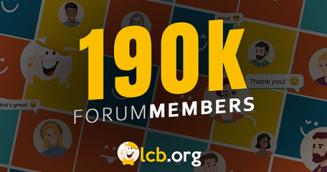 Raggiunto un Nuovo Traguardo: LCB ha ora più di 190.000 Membri nel Forum!