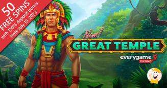 Everygame Casino Presents Great Temple Slot and Launches $150,000 Big Fish Bonus Contest