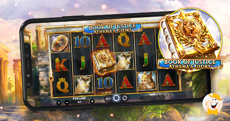 Spinomenal Amplia la serie Mythology con la Slot Book of Justice – Athena’s Glory