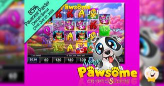 CryptoSlots Offers Introductory Bonuses on New Pawsome Slot Game Until July 27th