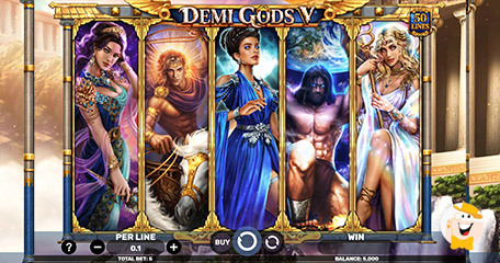 Spinomenal Releases Brand-New Game: Demi Gods V