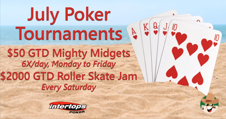 Summer is Heating up With Two New Poker Tournament Series & $2000 Betsoft Slots Tournament at Intertops Poker