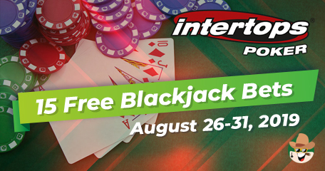 Intertops Poker Hands Out 15 Free Blackjack Bets Until August 31st