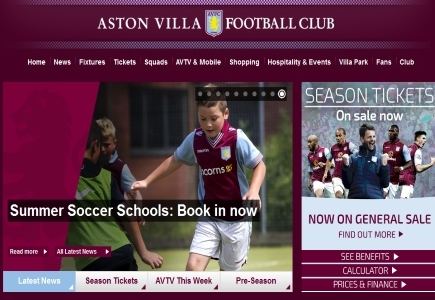 Aston Villa Signs New Official Betting Partners