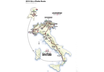 Cycling: 2016 Giro d'Italia route unveiled