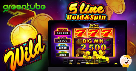 Til je speelervaring naar een hoger niveau en win mooie prijzen met 5-Line Hold & Spin van Greentube!