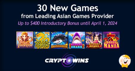 CryptoWins Casino Teams up with KA Gaming to Add 30 New Games