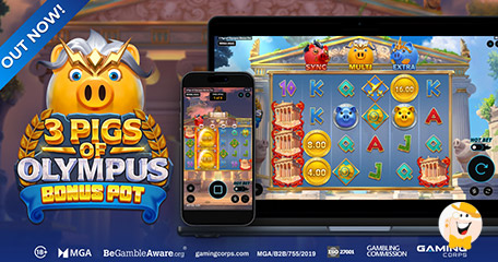 3 Pigs of Olympus Slot Debuts with Exciting Bonus Pot & Bonus Spins