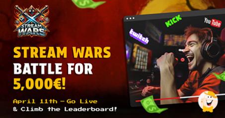 Streamer Wars 5K Turnier bei Chipstars Casino: Gewinne deinen Anteil an 5.000 €!