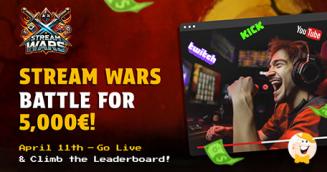 Streamer Wars 5K Turnier bei Chipstars Casino: Gewinne deinen Anteil an 5.000 €!