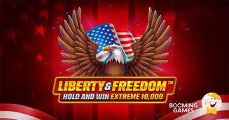 Booming Games Lights Up the Slots with Liberty & Freedom Extreme 10,000