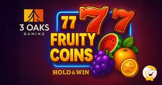 3 Oaks Gaming Unveils 777 Fruity Coins, a Retro Slot with Modern Flair