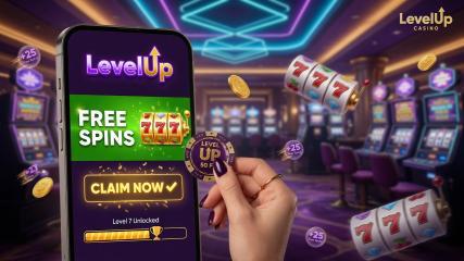 Hoe uw gratis spins bij LevelUp Casino te claimen