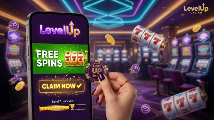 Hoe uw gratis spins bij LevelUp Casino te claimen