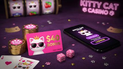 Pak een $40 Bonus bij Kitty Cat Casino met Code LCB4026