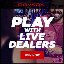 Play liver dealr BJ and Baccarat at Bovada!