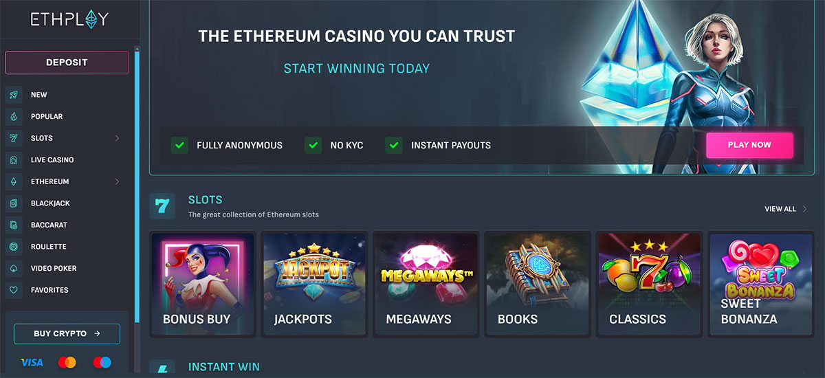 ETHPlay-casino-main-page