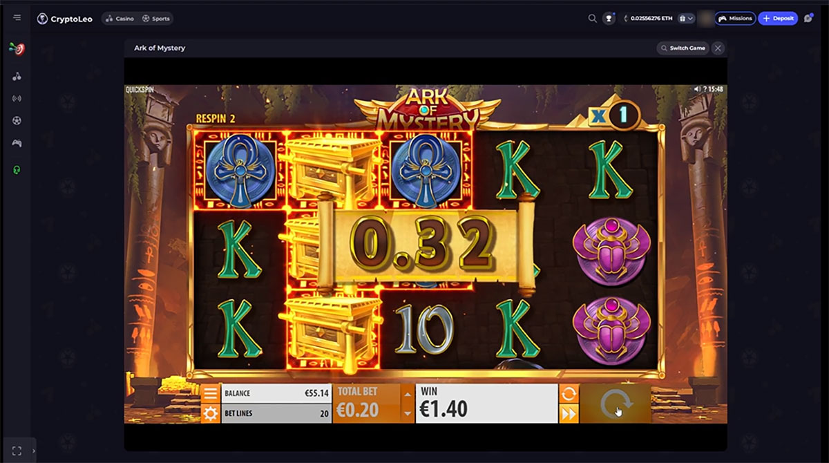 Cryptoleo-casino-ark-of-mystery