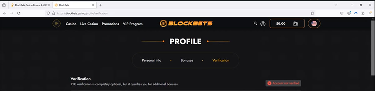 Blockbets-Casino-account-not-verified