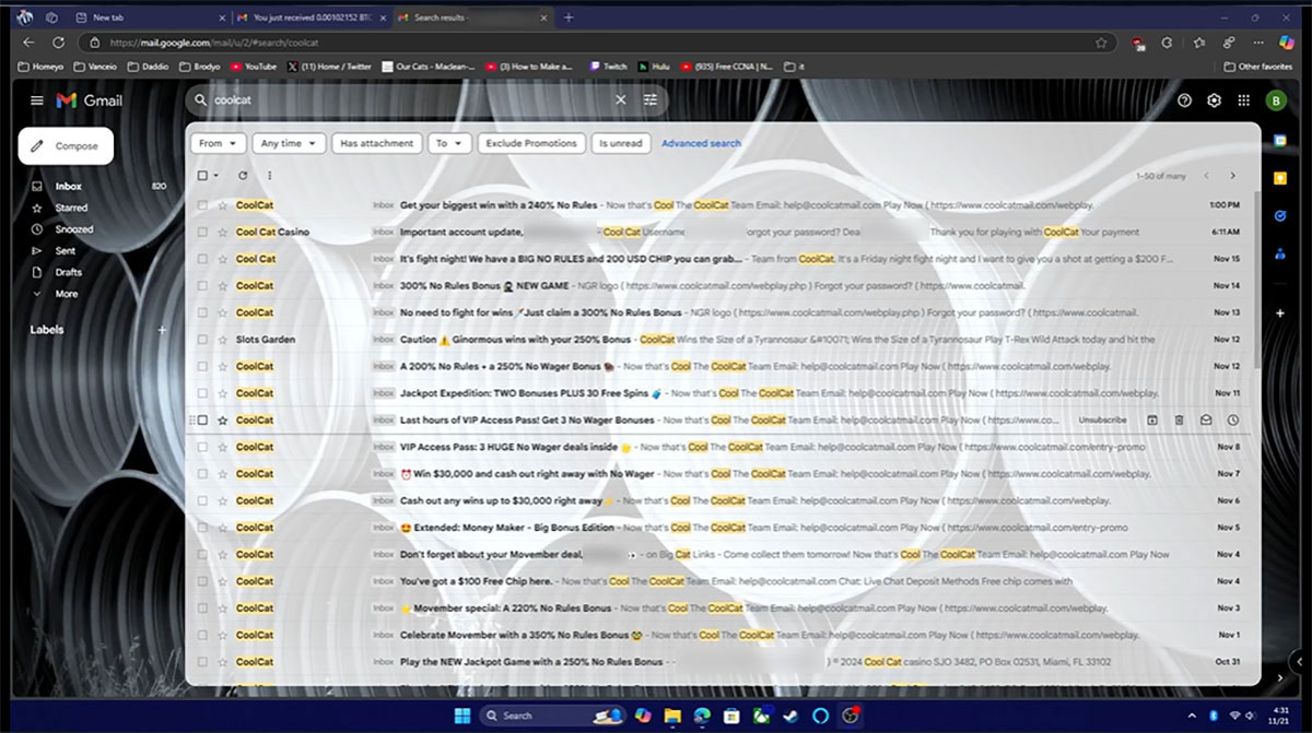 Cool-Cat-casino-promos-in-e-mail